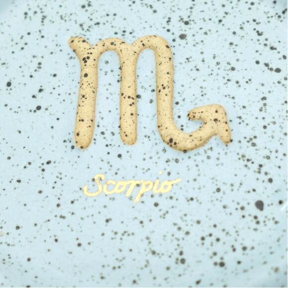 Urban Outfitters Boho SCORPIO Zodiac Blue Ring Dish / Catch All Coaster - Picture 2 of 5